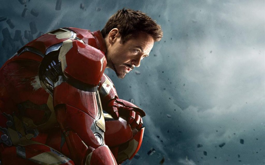 Robert Downey Jr in Iron Man Suite